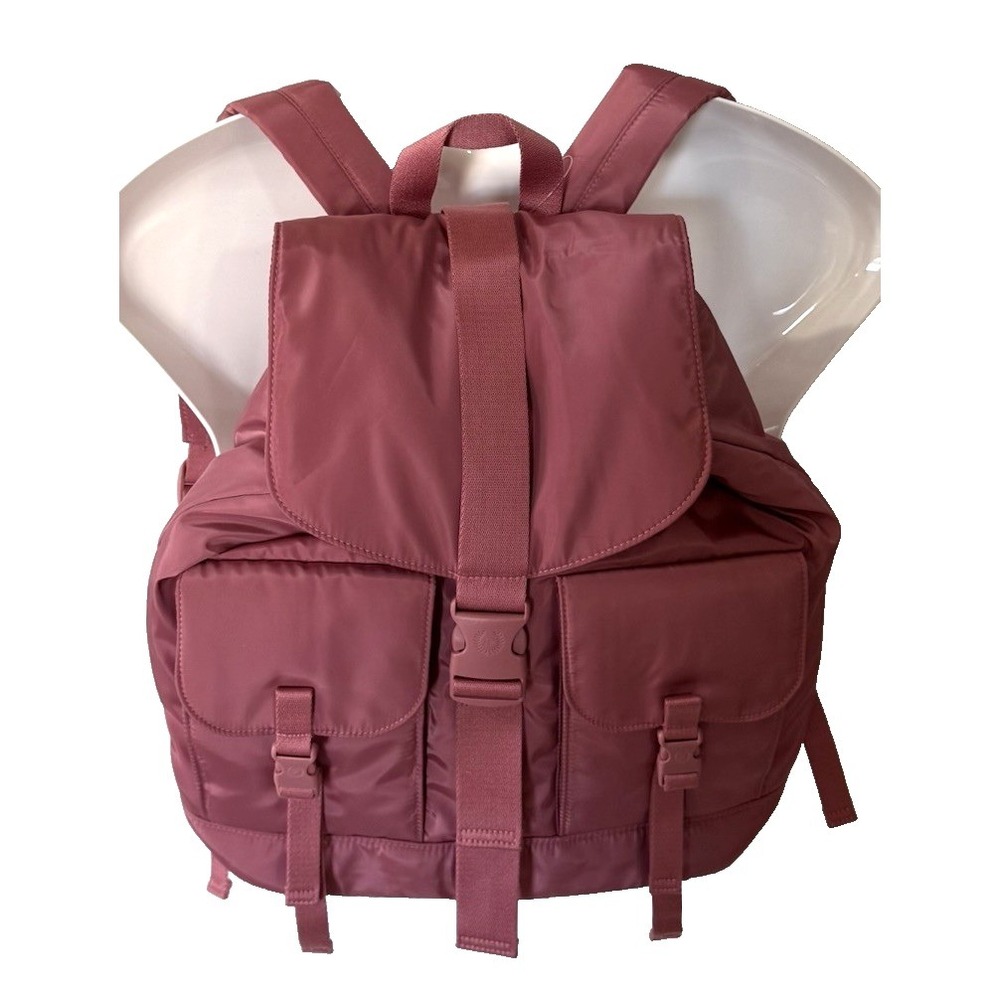 Victoria's Secret PINK Nylon Cargo Backpack Soft Begonia Adjustable Strap - Picture 2 of 10